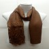 Half Net Diamond Stole- Coffee Brown